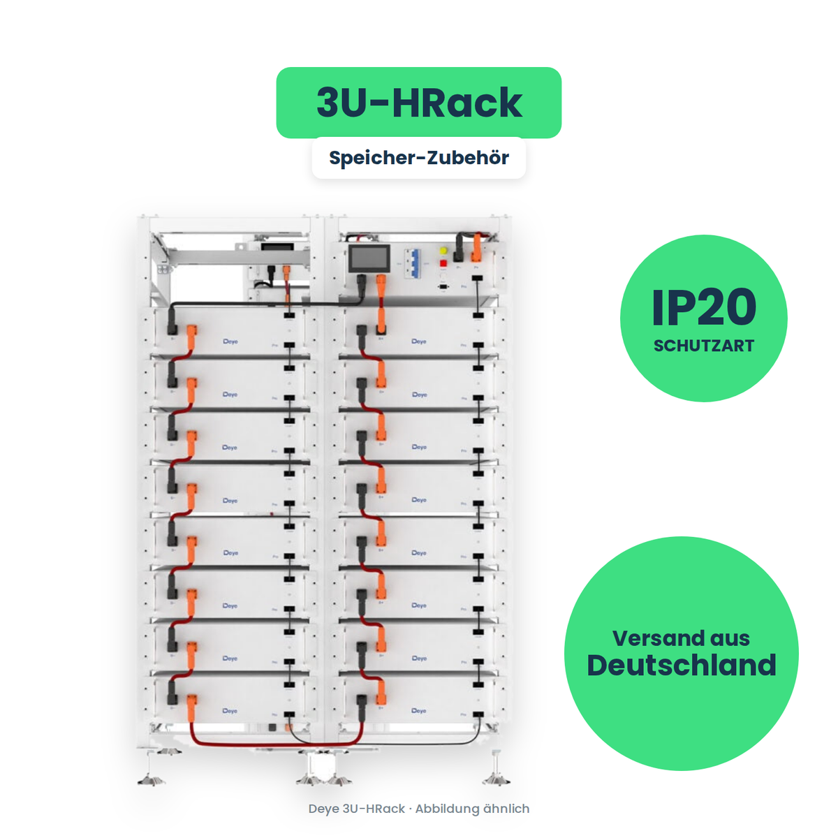 Deye 3U-HRack – Speicher-Zubehör, freigestellt