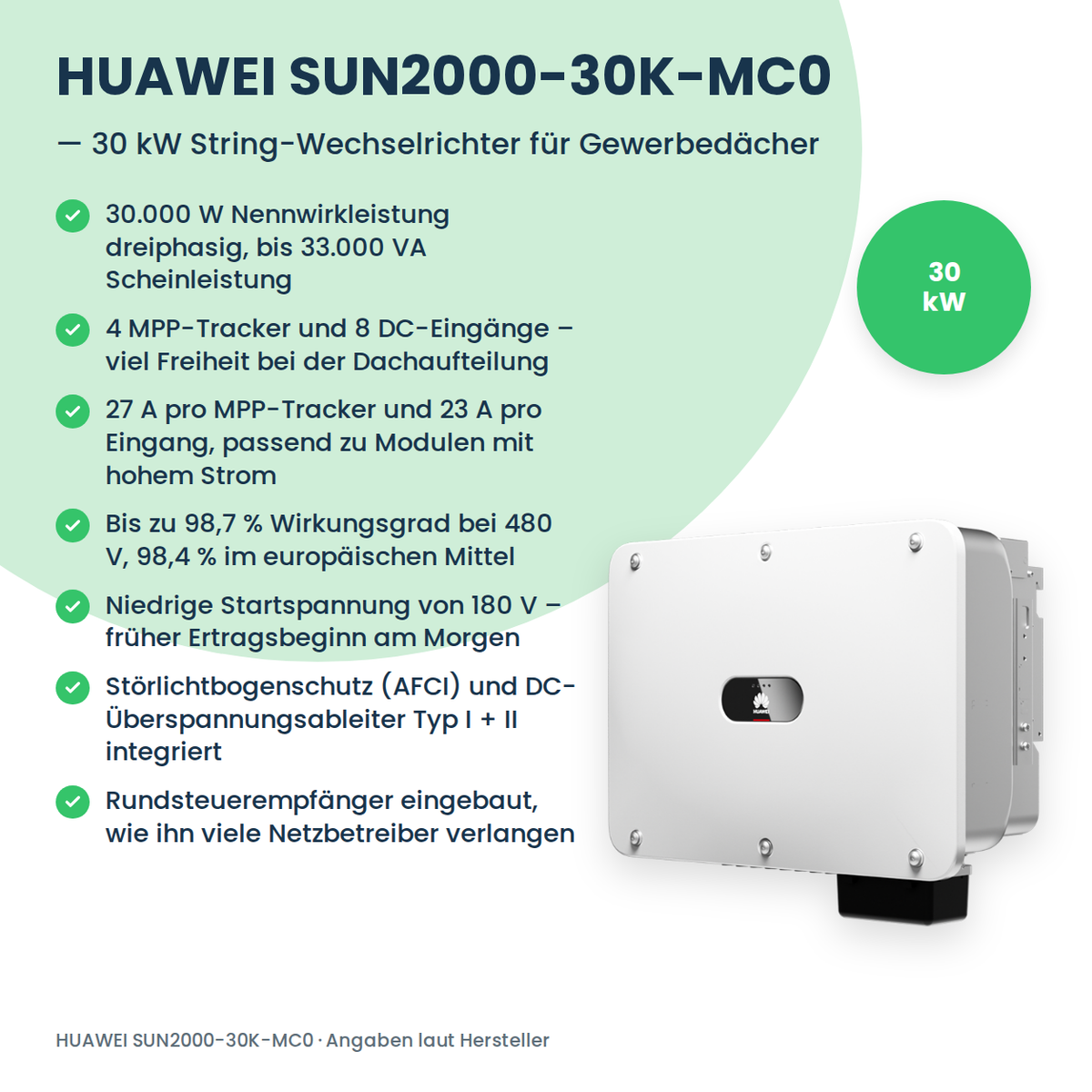 Falownik stringowy HUAWEI SUN2000-30K-MC0 30 kW