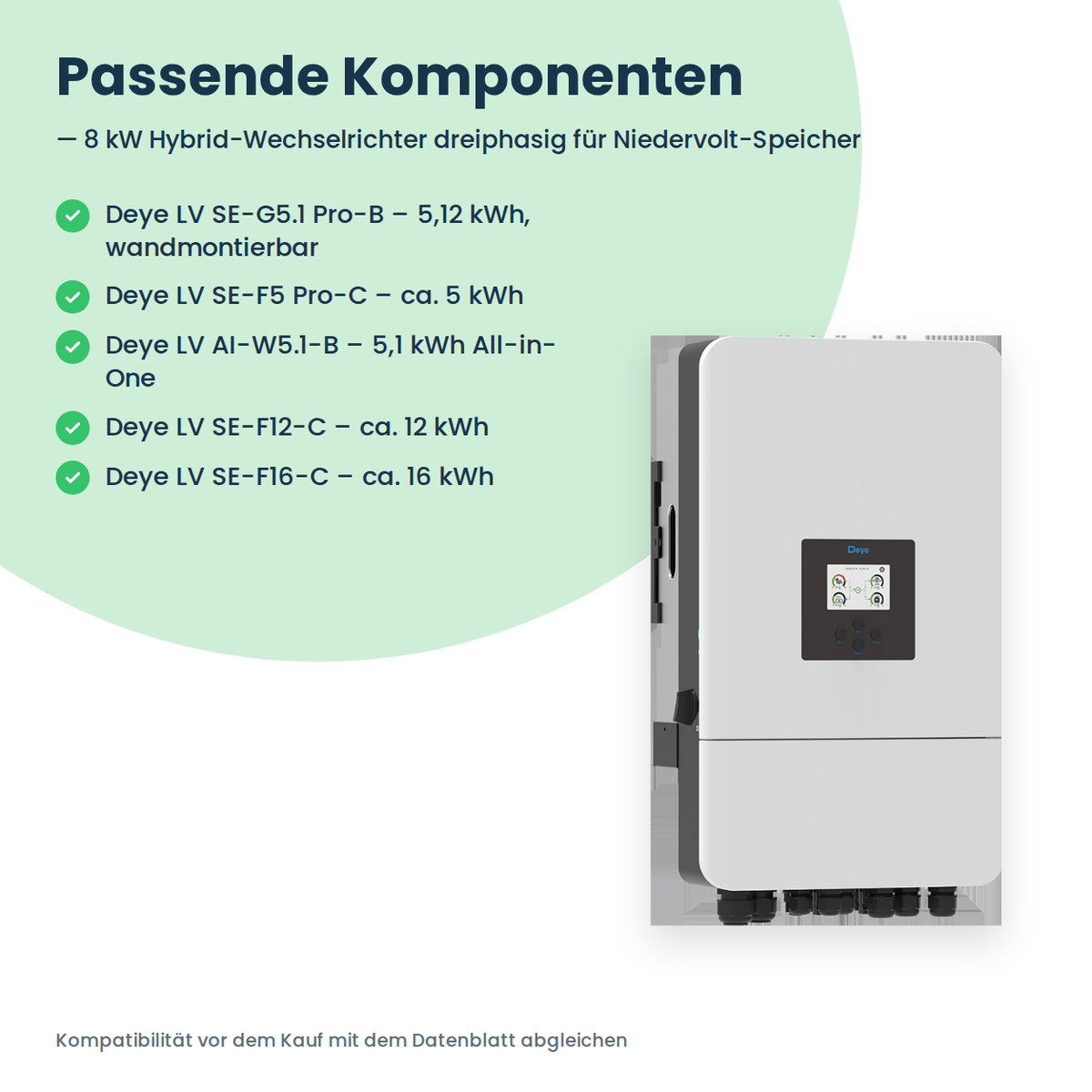 Deye SUN-8K-SG05LP3-EU – falownik hybrydowy 8 kW trójfazowy do magazynów niskonapięciowych