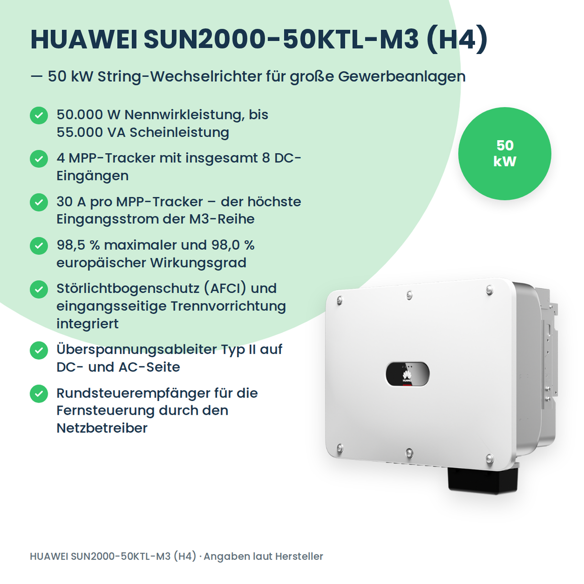 Falownik stringowy HUAWEI SUN2000-50KTL-M3 (H4) 50 kW
