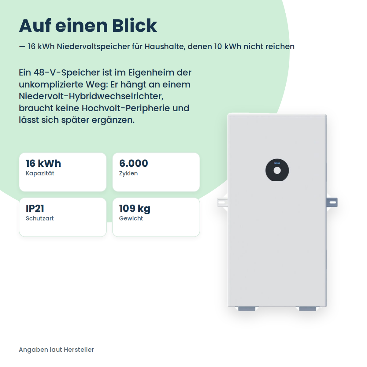 Deye SE-F16-C – Anschluss an Deye Hybrid-Wechselrichter und Parallelbetrieb