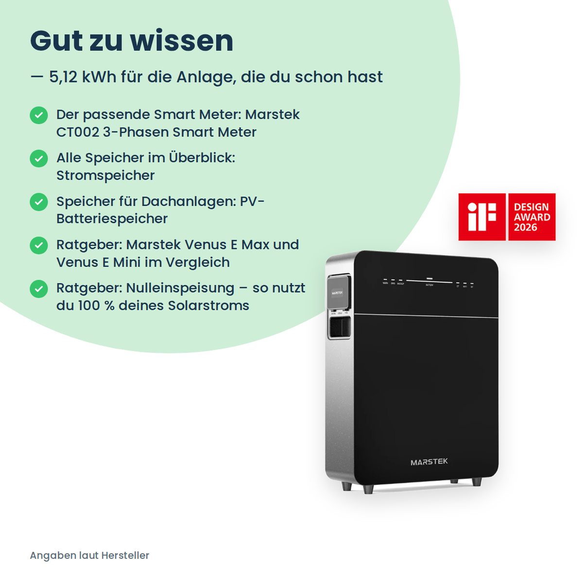 Marstek Venus E Gen 3.0 – magazyn energii AC 5,12 kWh