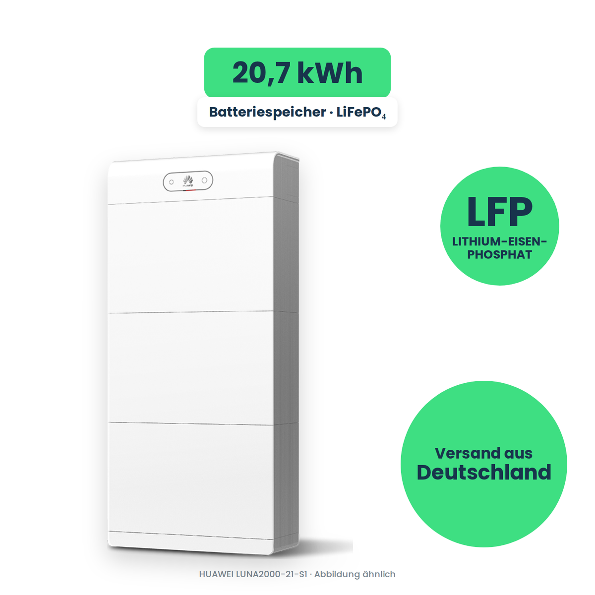 HUAWEI LUNA2000-21-S1 – Batteriespeicher, freigestellt