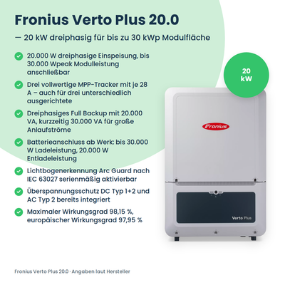 Falownik hybrydowy Fronius Verto Plus 20.0 20 kW