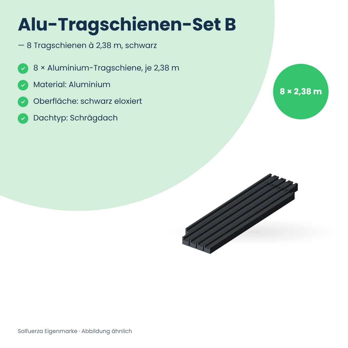 Solfuerza Alu-Tragschienen-Set B