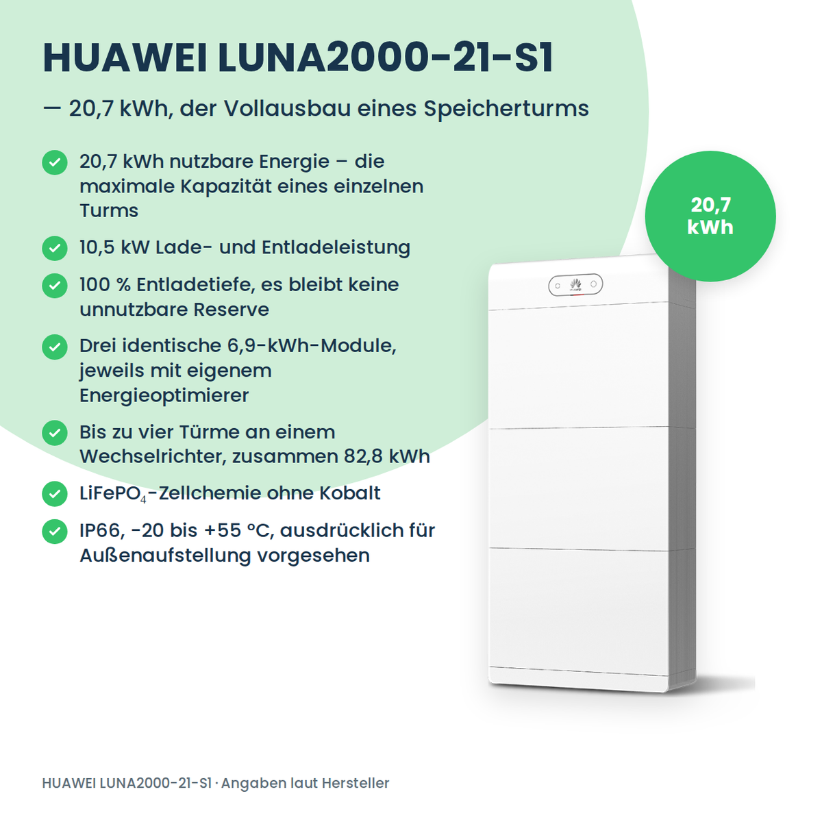 Magazyn energii HUAWEI LUNA2000-21-S1 21 kWh