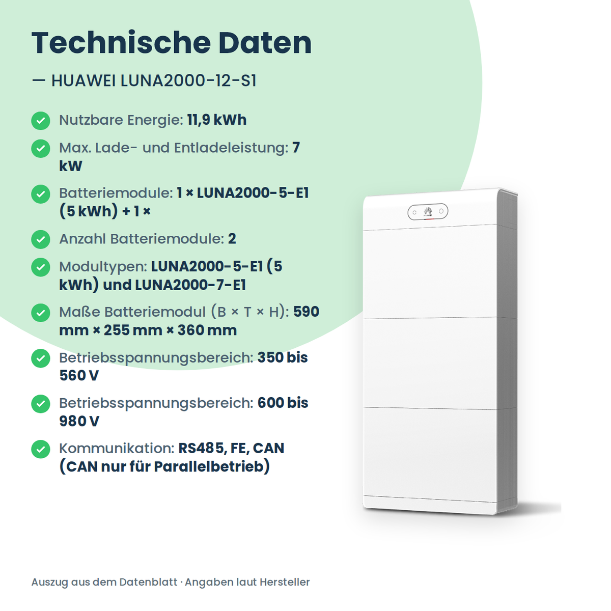 Magazyn energii HUAWEI LUNA2000-12-S1 12 kWh