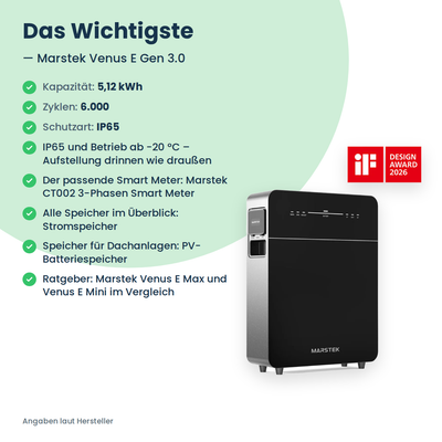 Marstek Venus E Gen 3.0 – magazyn energii AC 5,12 kWh