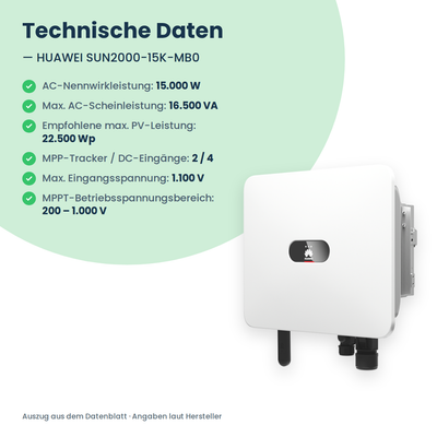 Falownik hybrydowy HUAWEI SUN2000-15K-MB0 15 kW