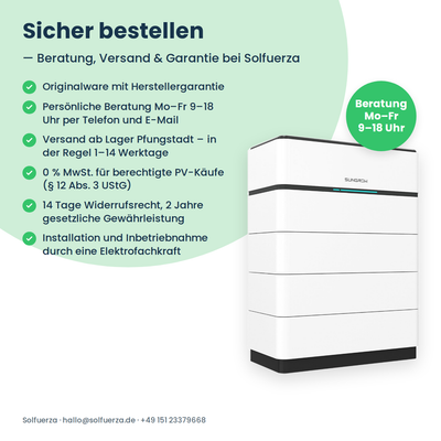 Wysokonapięciowy magazyn energii Sungrow SBH100 10,0 kWh