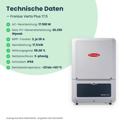 Falownik hybrydowy Fronius Verto Plus 17.5 17,5 kW
