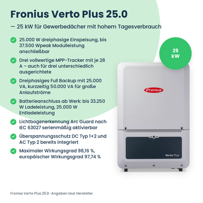 Falownik hybrydowy Fronius Verto Plus 25.0 25 kW