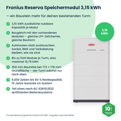 Moduł magazynujący Fronius Reserva 3,15 kWh