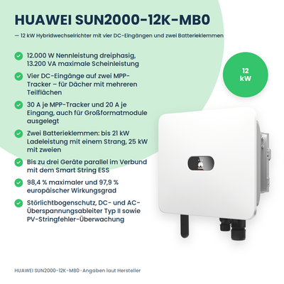 Falownik hybrydowy HUAWEI SUN2000-12K-MB0 12 kW