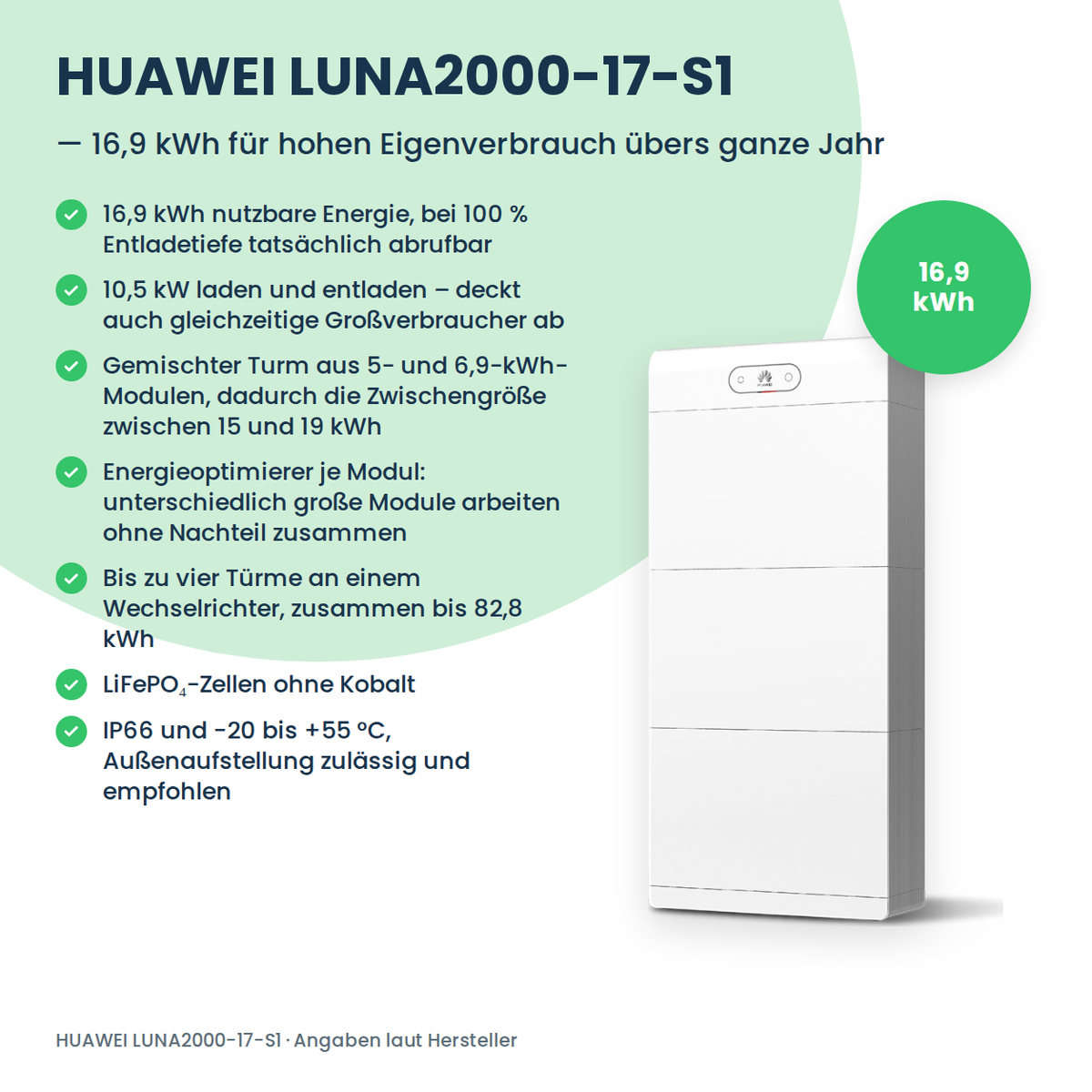 Magazyn energii HUAWEI LUNA2000-17-S1 17 kWh