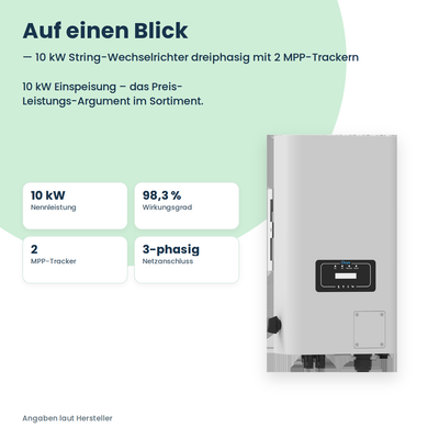Deye SUN-10K-G06 – falownik stringowy 10 kW trójfazowy z 2 trackerami MPP
