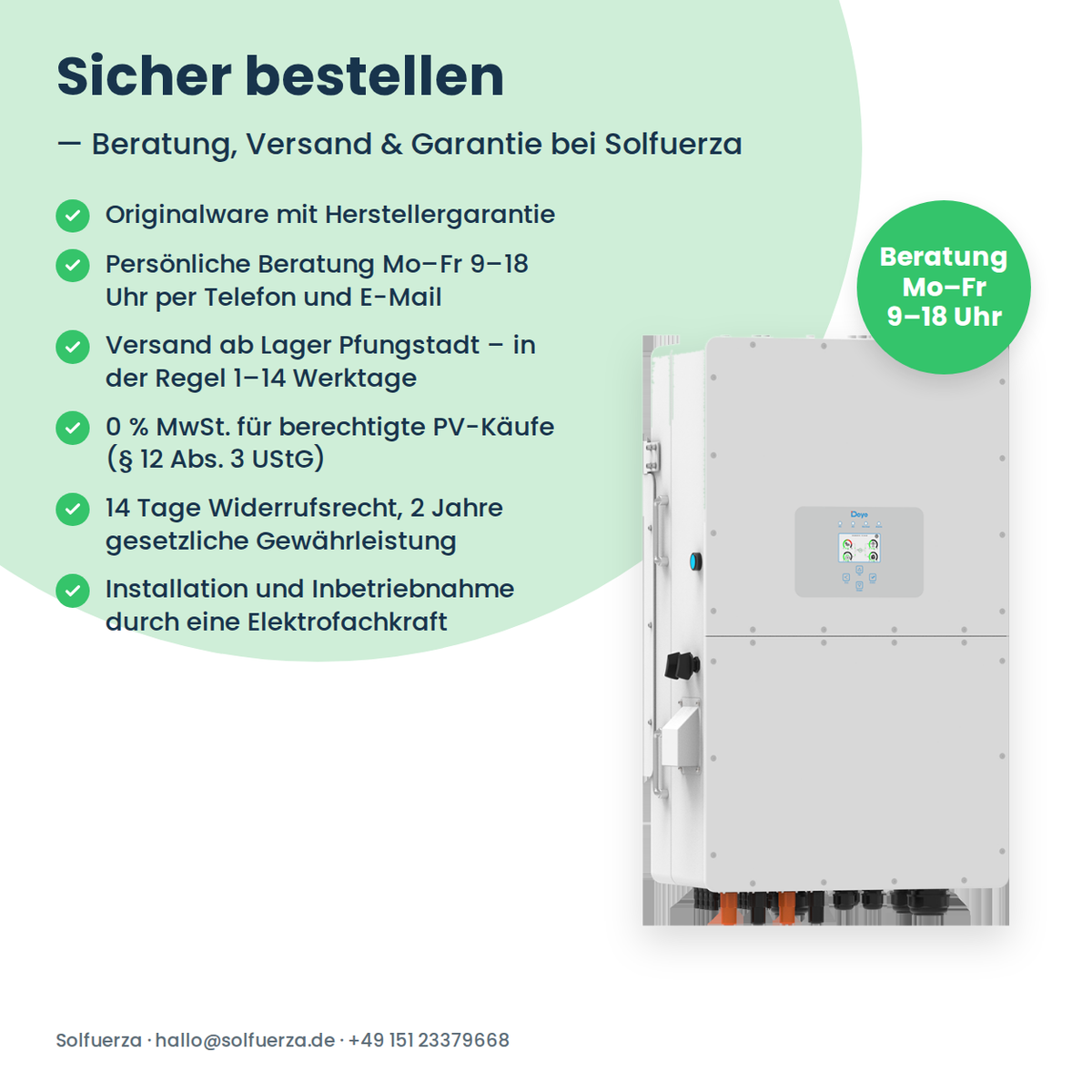 Deye SUN-50K-SG01HP3-EU – falownik hybrydowy 50 kW trójfazowy do magazynów wysokonapięciowych