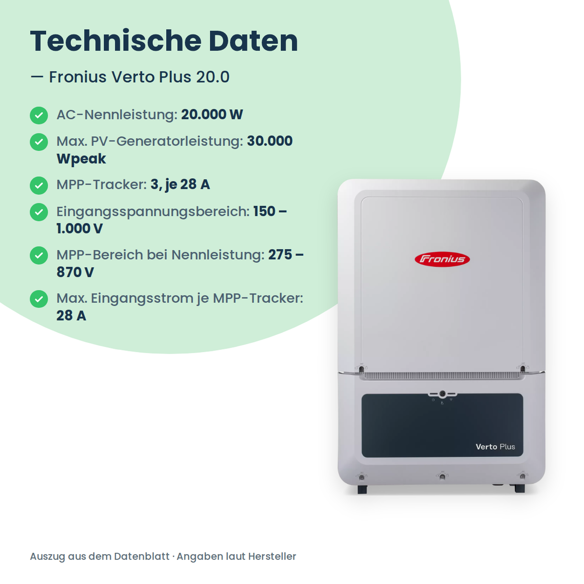 Falownik hybrydowy Fronius Verto Plus 20.0 20 kW