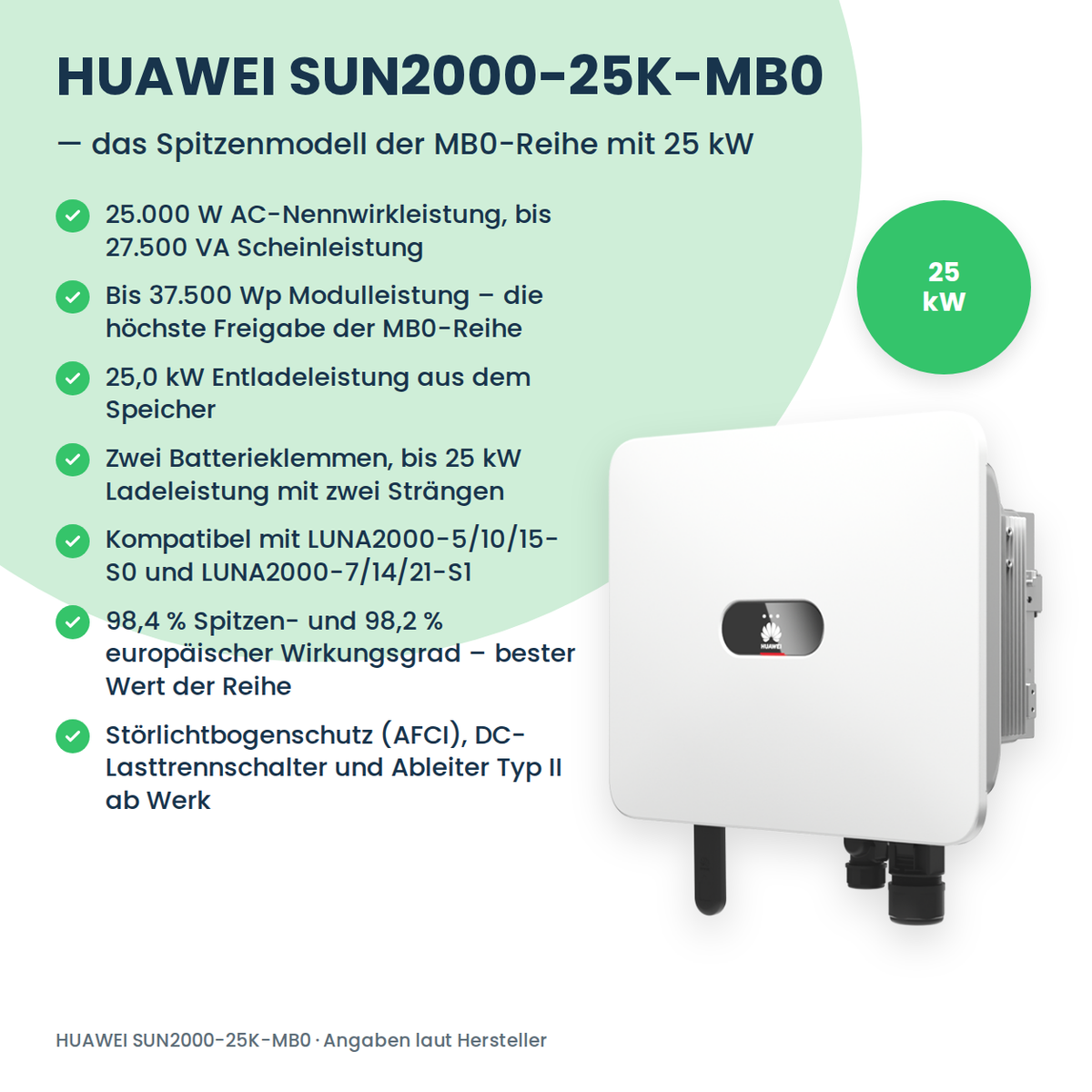 Falownik hybrydowy HUAWEI SUN2000-25K-MB0 25 kW