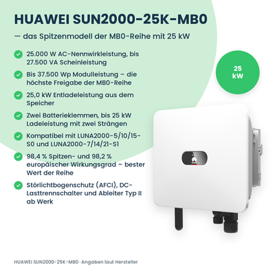 Falownik hybrydowy HUAWEI SUN2000-25K-MB0 25 kW