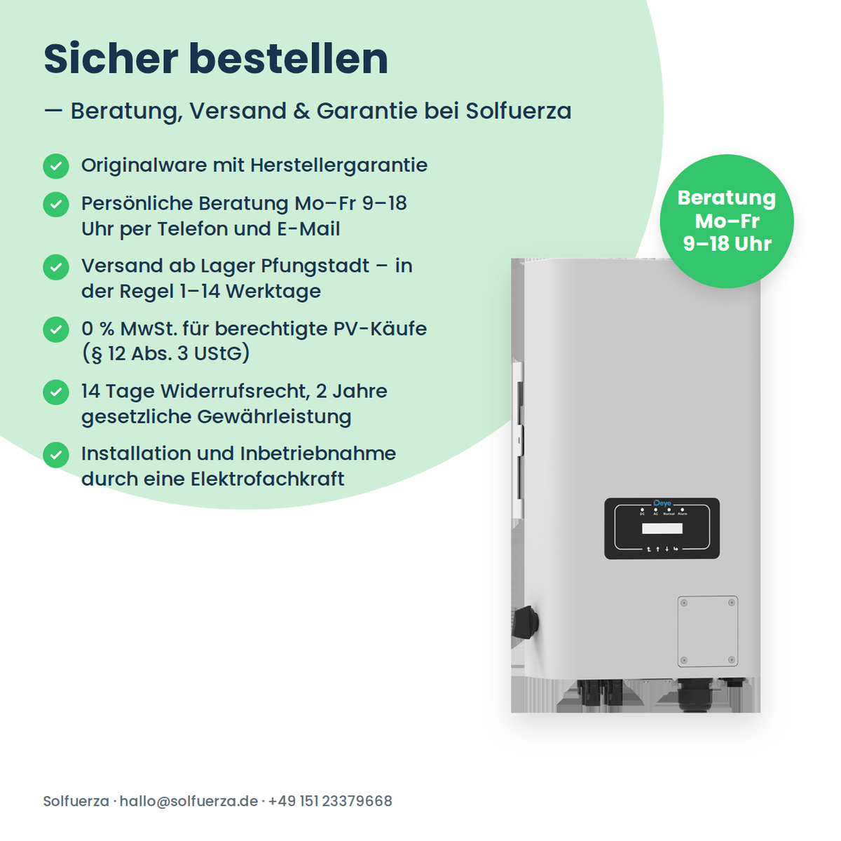 Deye SUN-5KW-G06P3-EU-AM2 – falownik stringowy 5 kW trójfazowy z 2 trackerami MPP