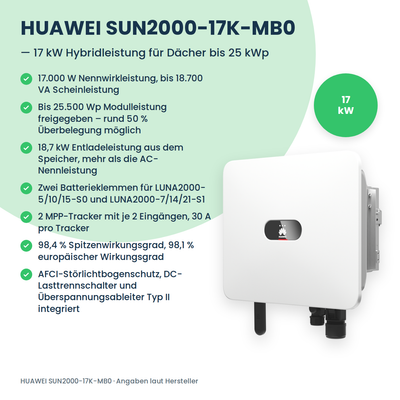 Falownik hybrydowy HUAWEI SUN2000-17K-MB0 17 kW