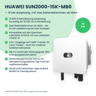 Falownik hybrydowy HUAWEI SUN2000-15K-MB0 15 kW